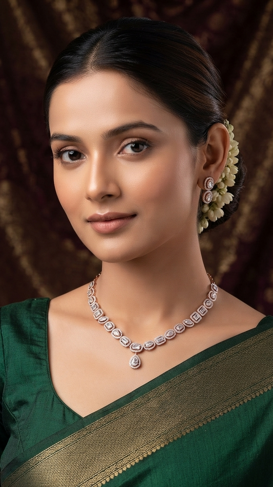 The Regal Solitaire Drop Necklace