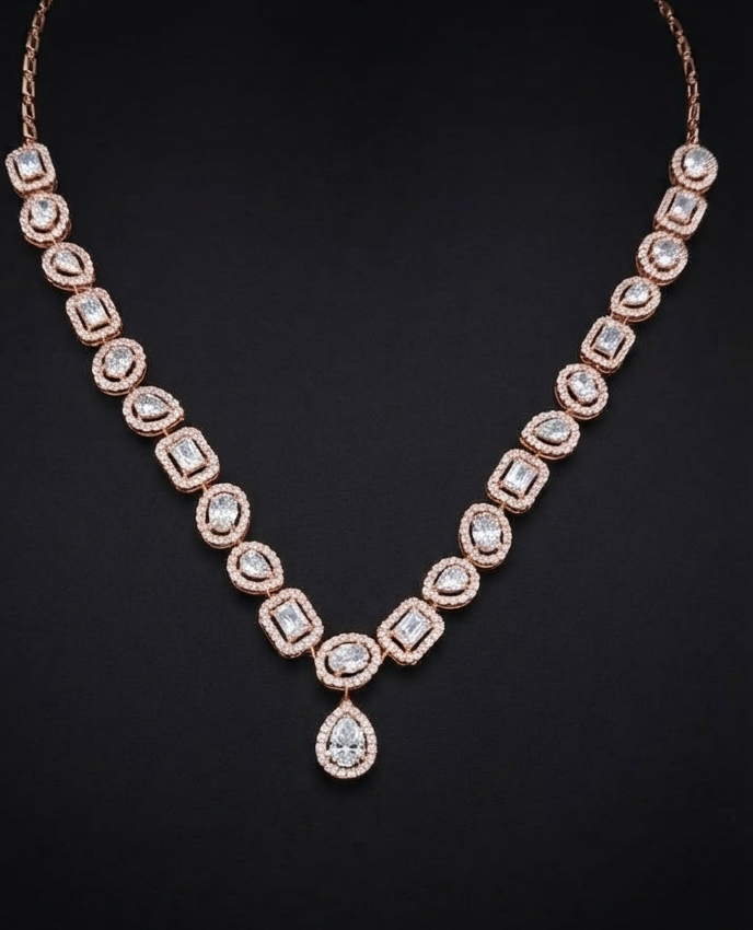 The Regal Solitaire Drop Necklace