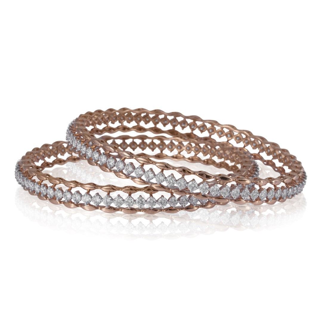 Lattice Love Diamond bangle