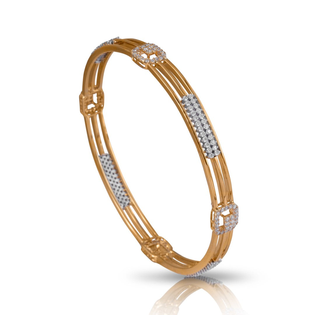 royal flush diamond bangle