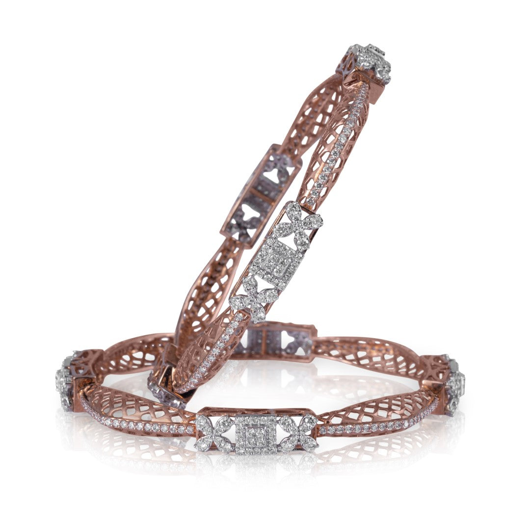 Eternal lace diamond bangle