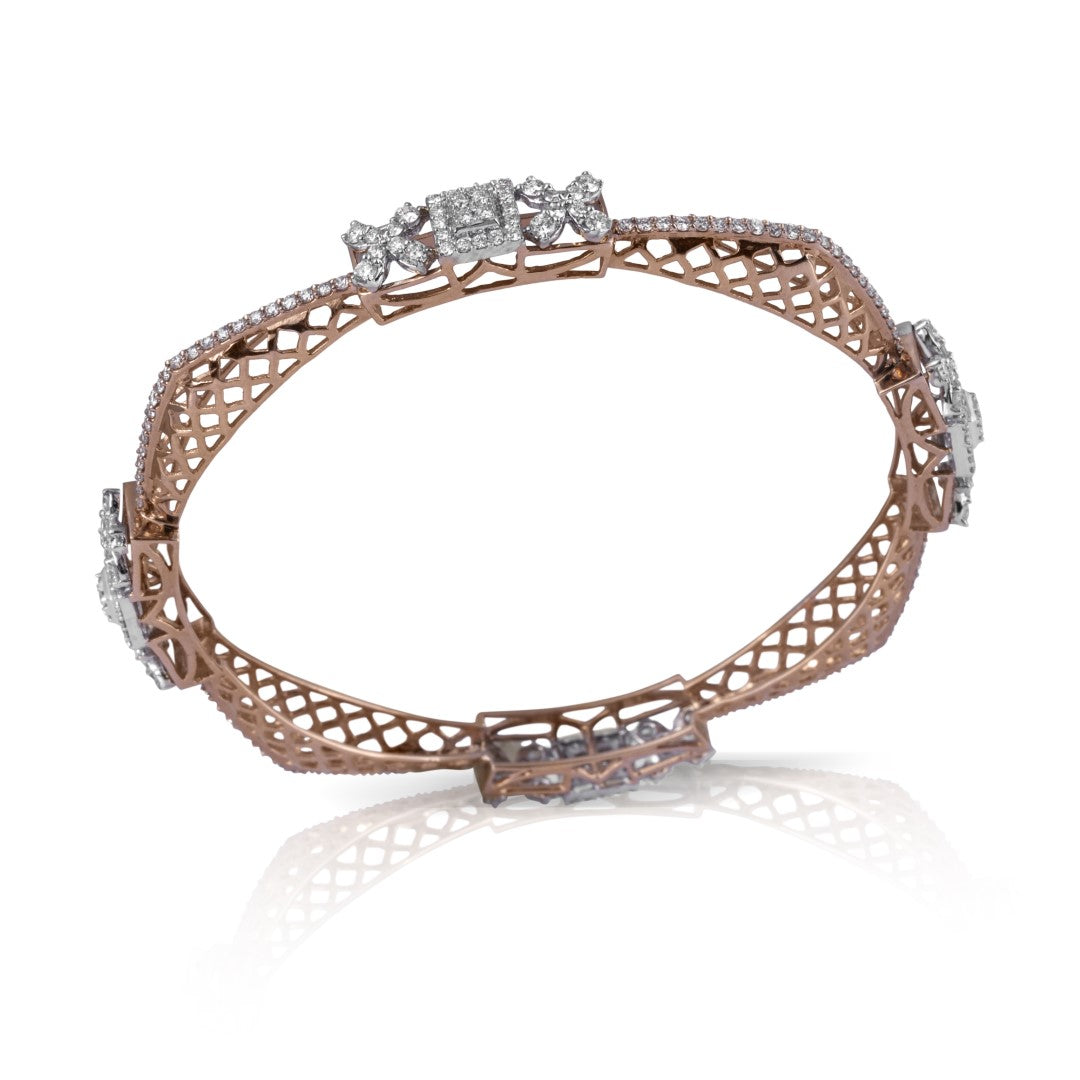 Eternal lace diamond bangle