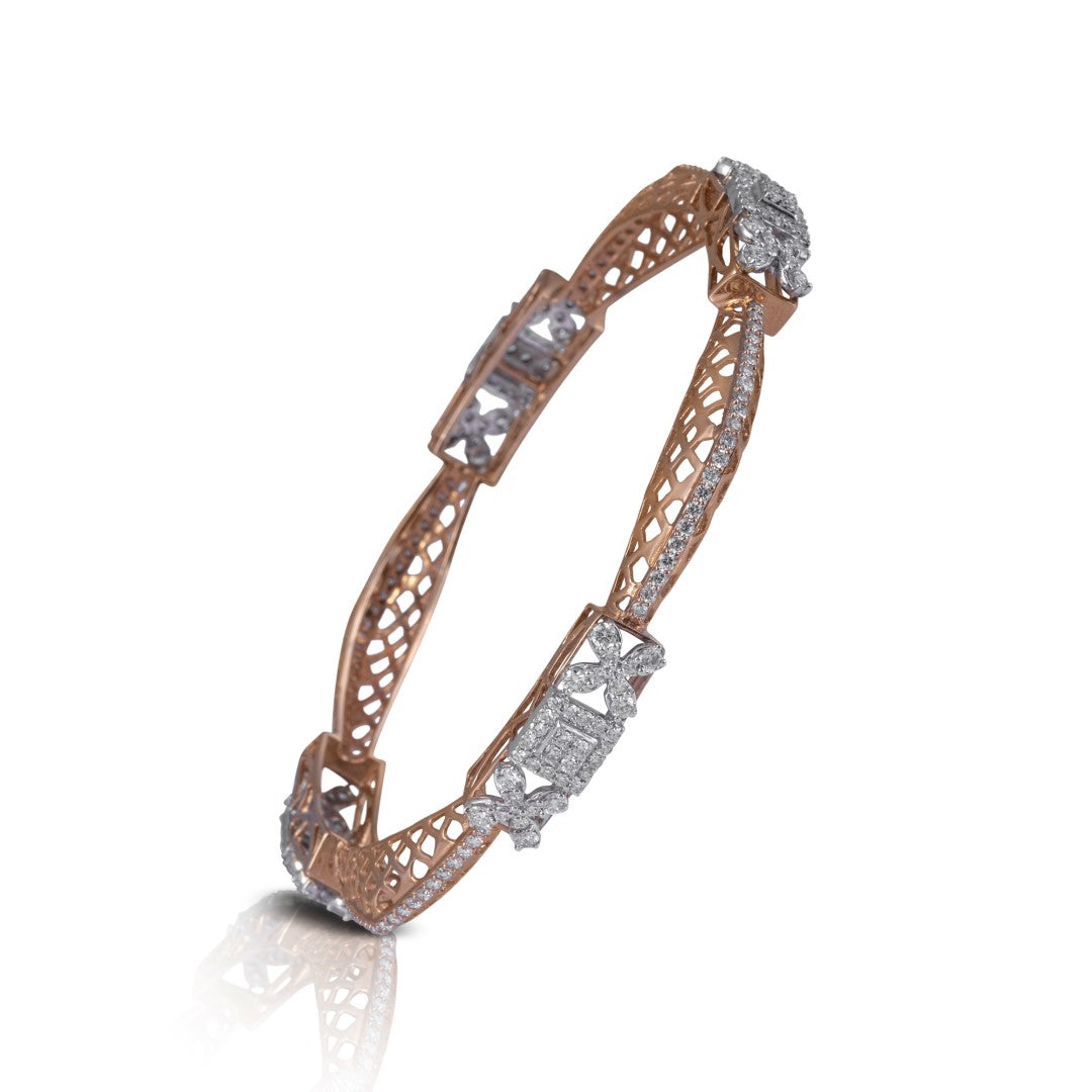 Eternal lace diamond bangle