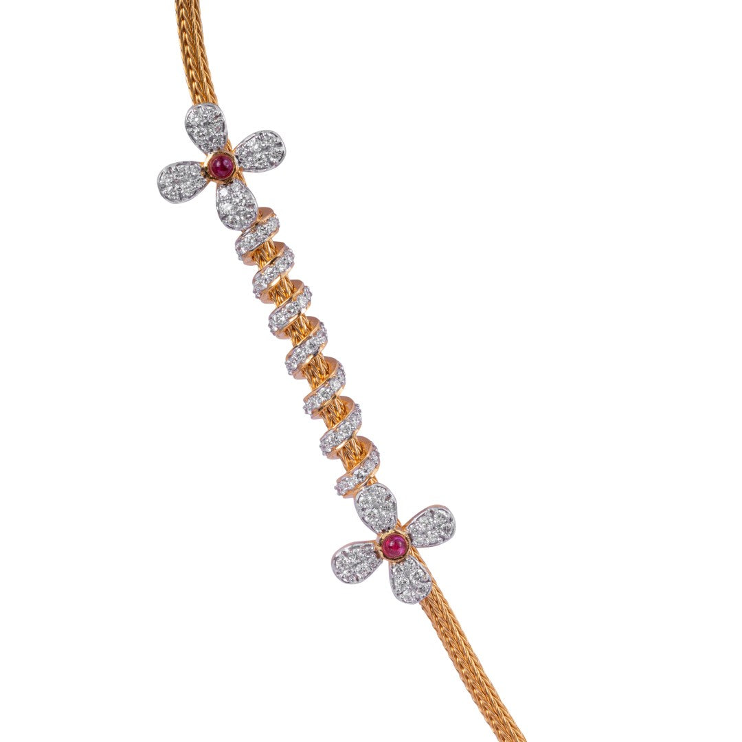 ruby flora diamond chain