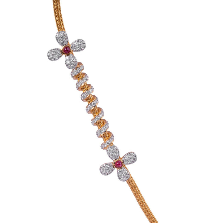 Mauli Blue Burgundy Chain