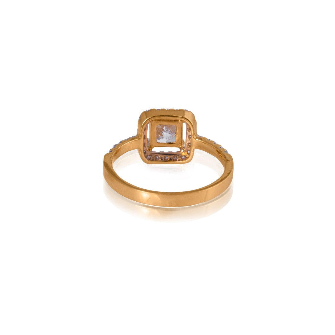 chassis solitaire diamond ring