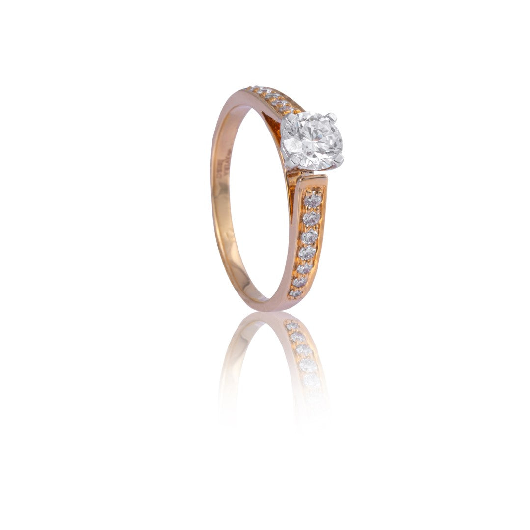 Liselle solitaire diamond ring