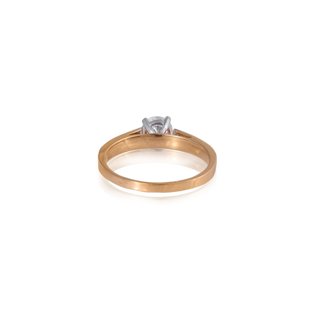 Liselle solitaire diamond ring