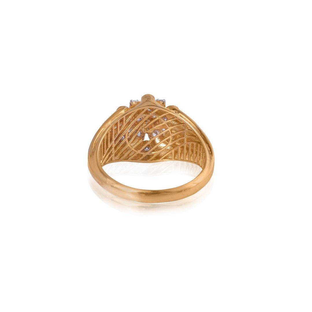 Gemma flora diamond ring