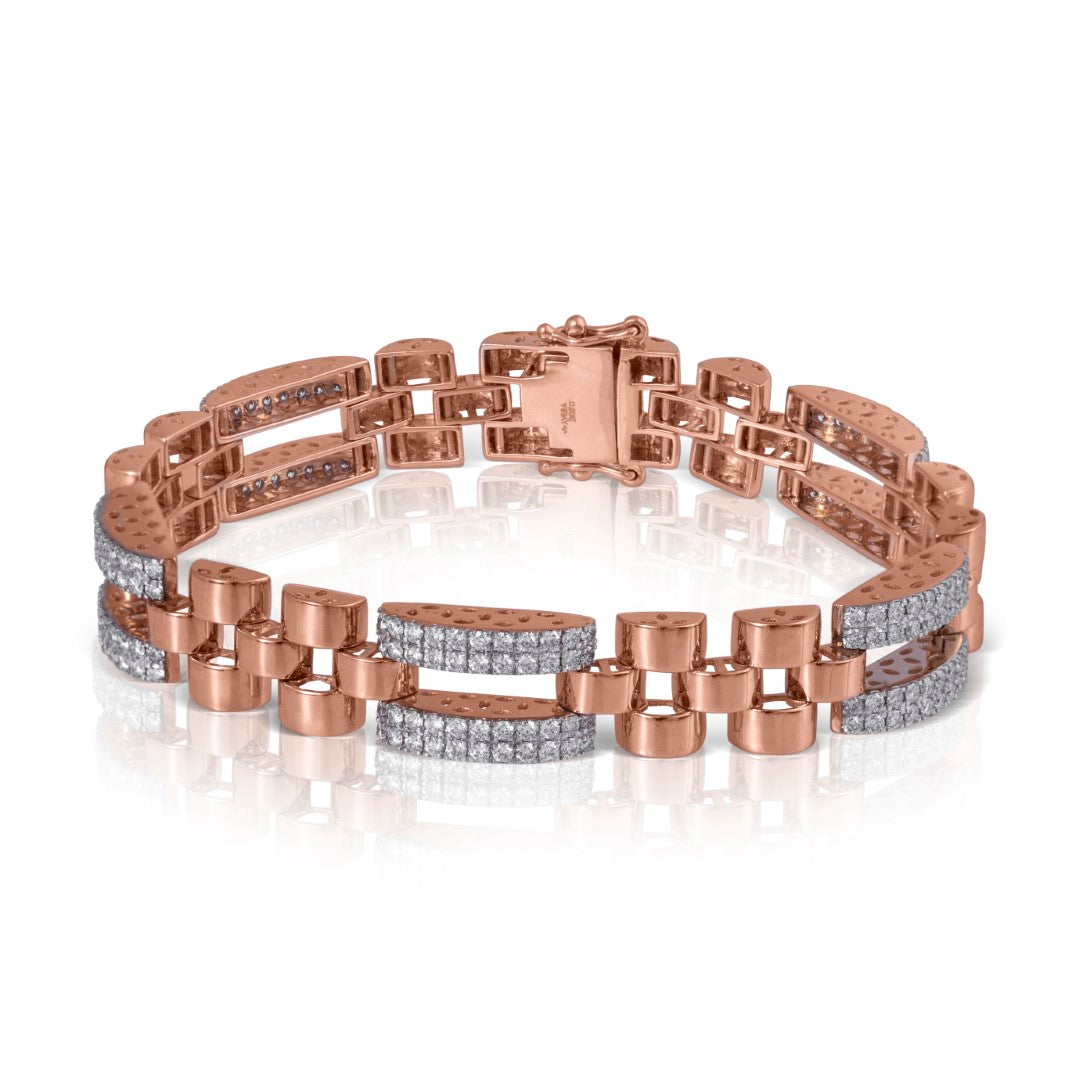 prestige interlinked diamond bracelet