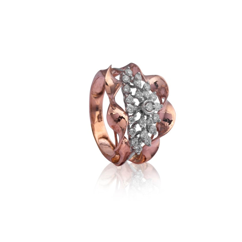 Rustic radiance diamond ring