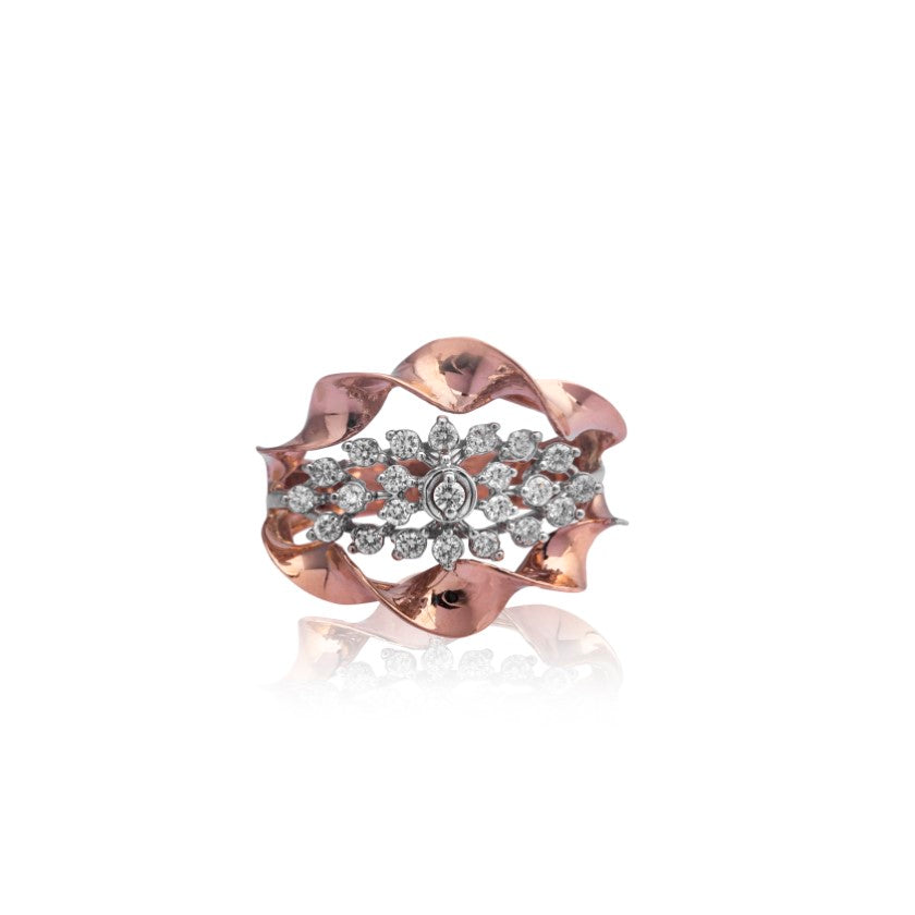 Rustic radiance diamond ring