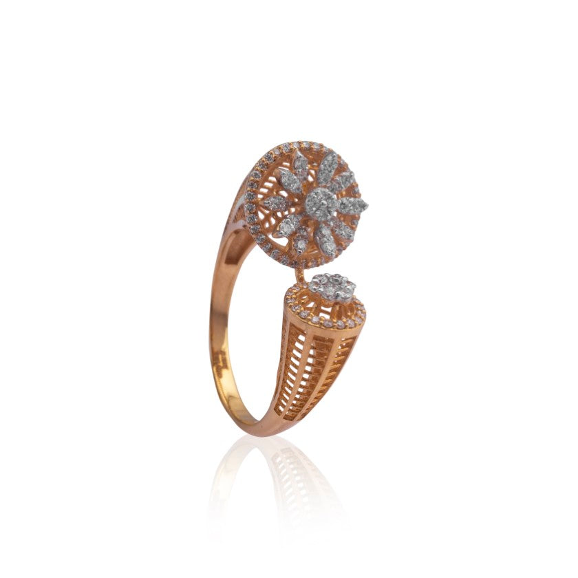 Summer bloom diamond ring