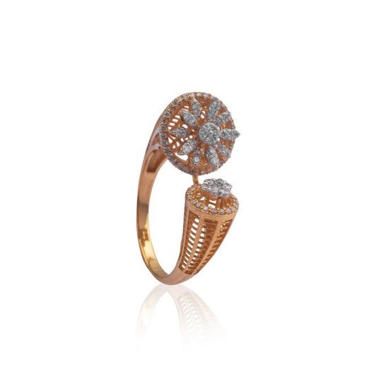 Summer bloom diamond ring