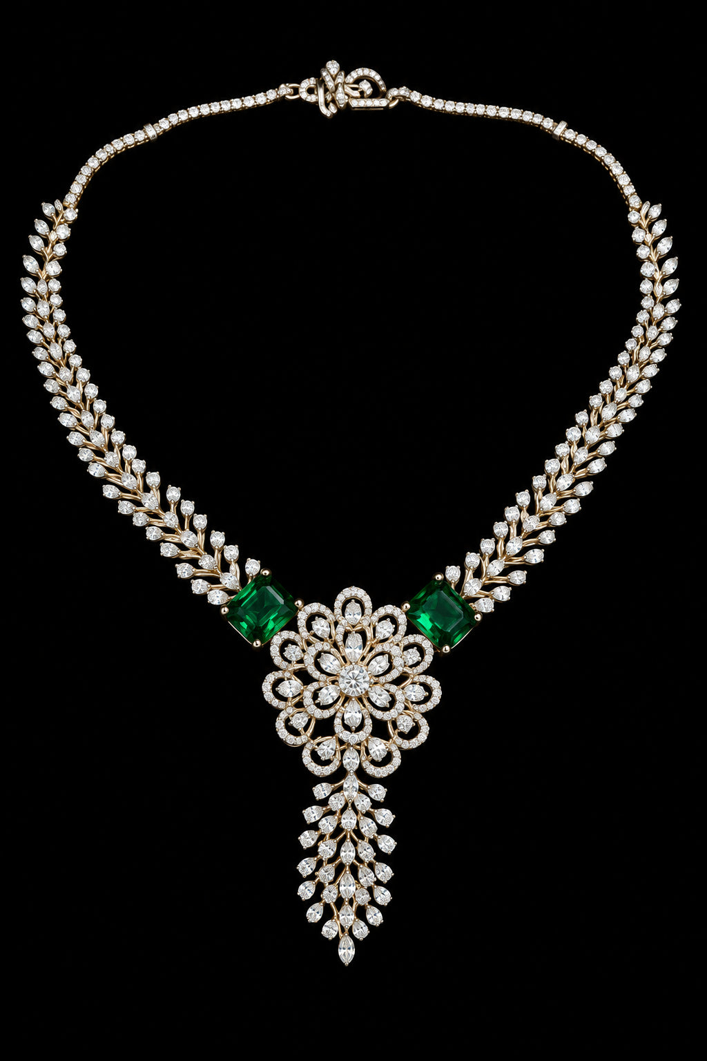 Verdant Vine Lab Grown Diamond Necklace