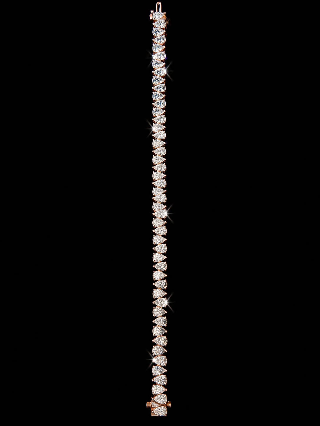 Pear Solitaire Tennis Bracelet