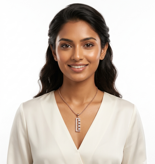 Minimalist Vertical Bar Pendant