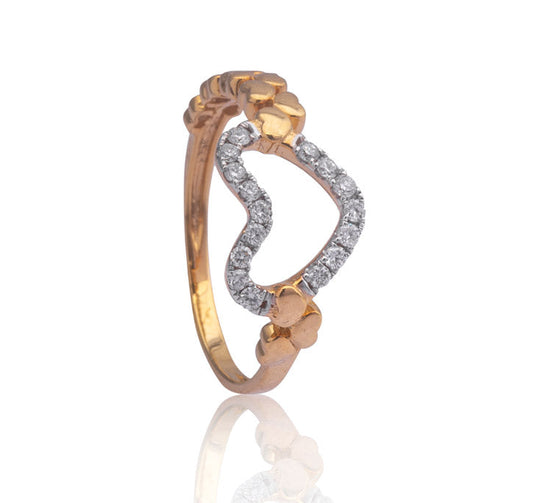 Heart lock Diamond Ring