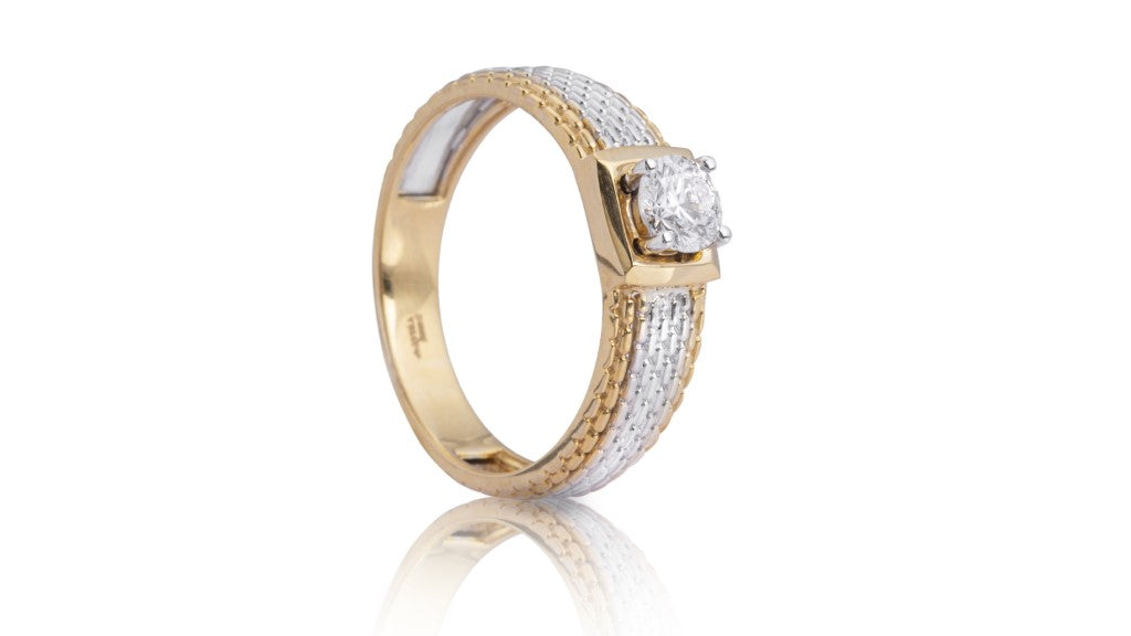 Half Eternity Diamond Couple Rings