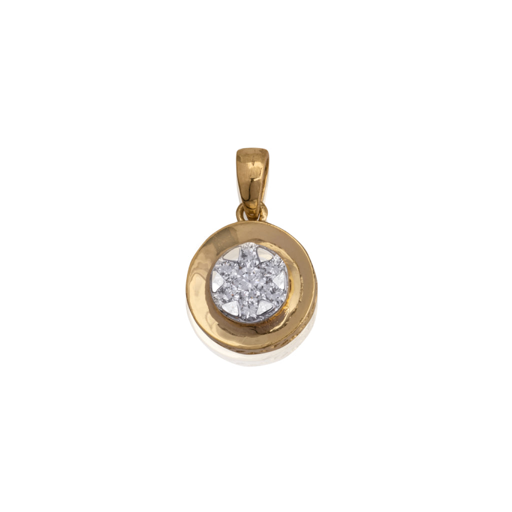 Simplified Beauty Diamond Pendant Earring Set