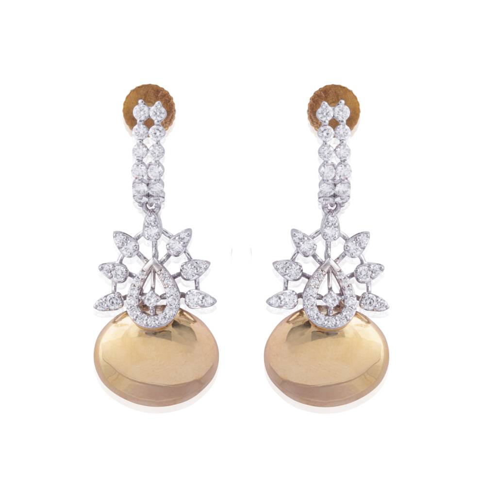 Frozen Sparkle Diamond Pendant Earring Set
