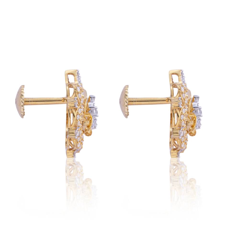 Deco Diamond Pendant Earring Set