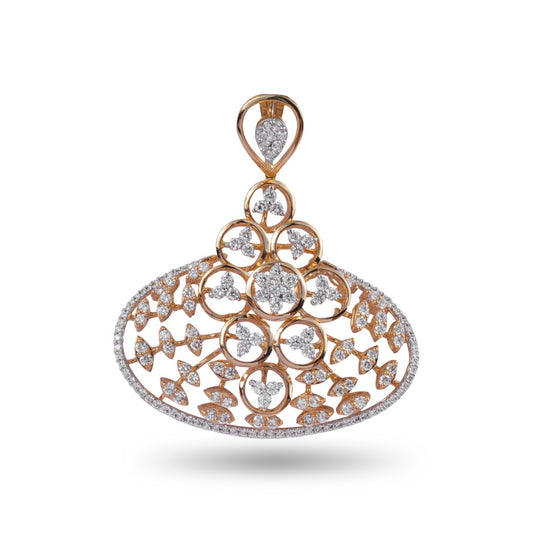 shimmering shell pendant earring set