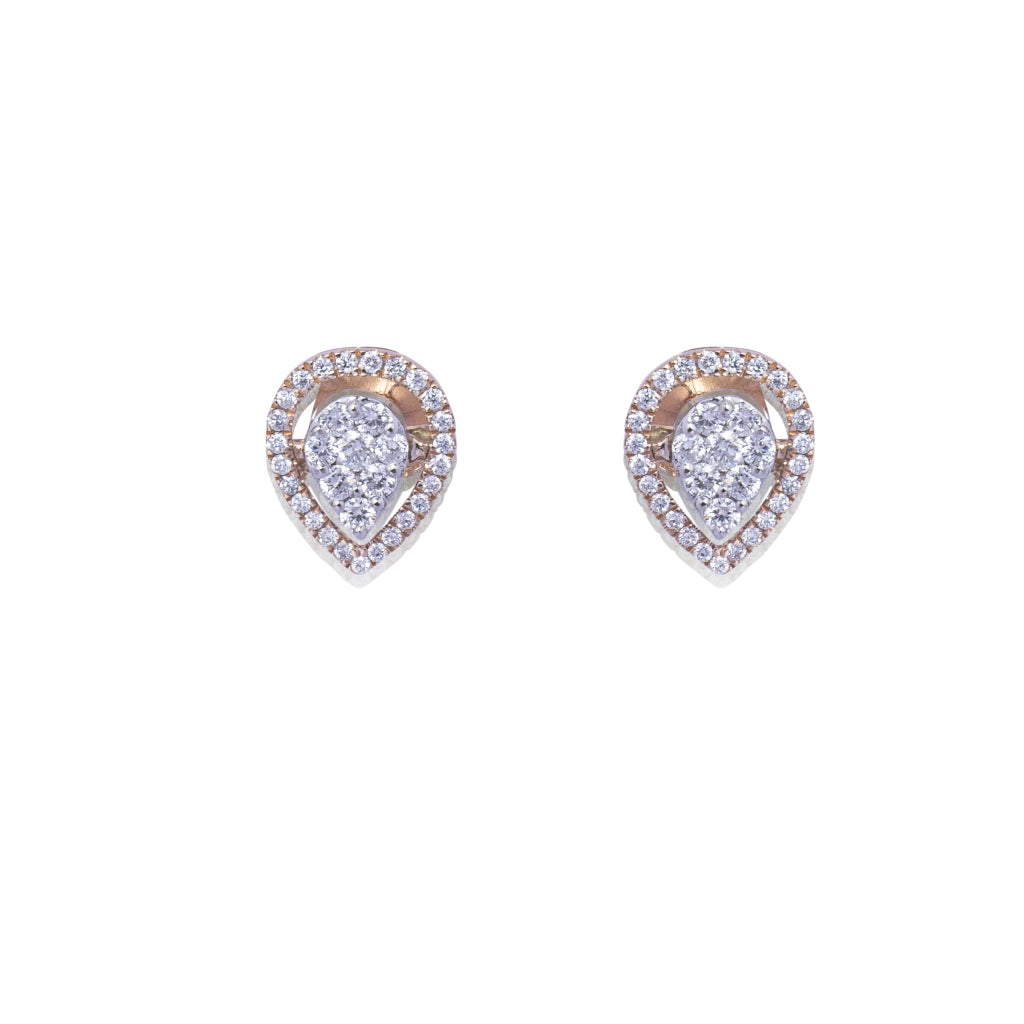 Flutter Diamond Pendant Earring Set
