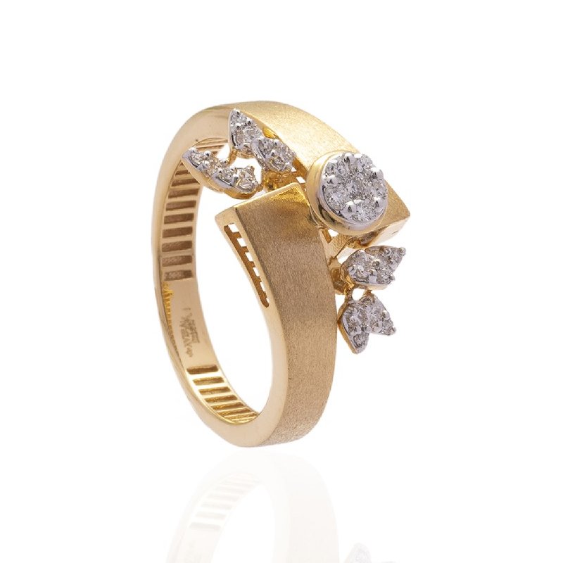 Mat Contemporary Diamond Ring
