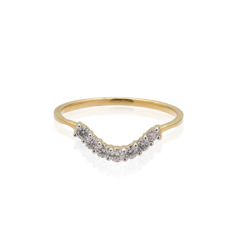 Thin Band Diamond Ring