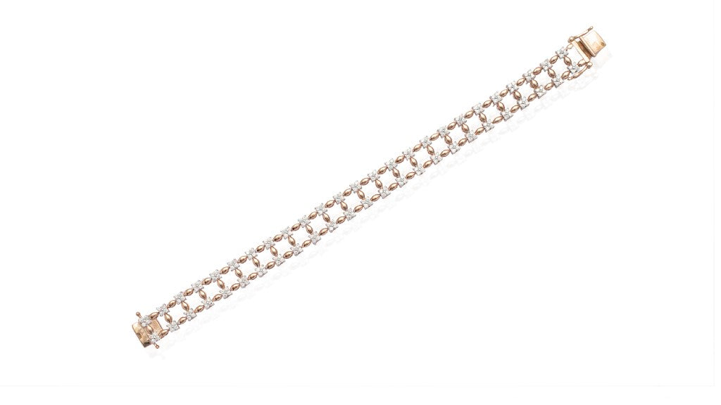 Sparkling Bridge Diamond Bracelet