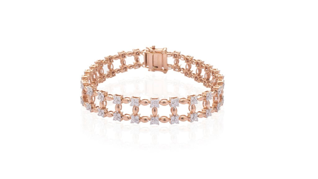 Sparkling Bridge Diamond Bracelet