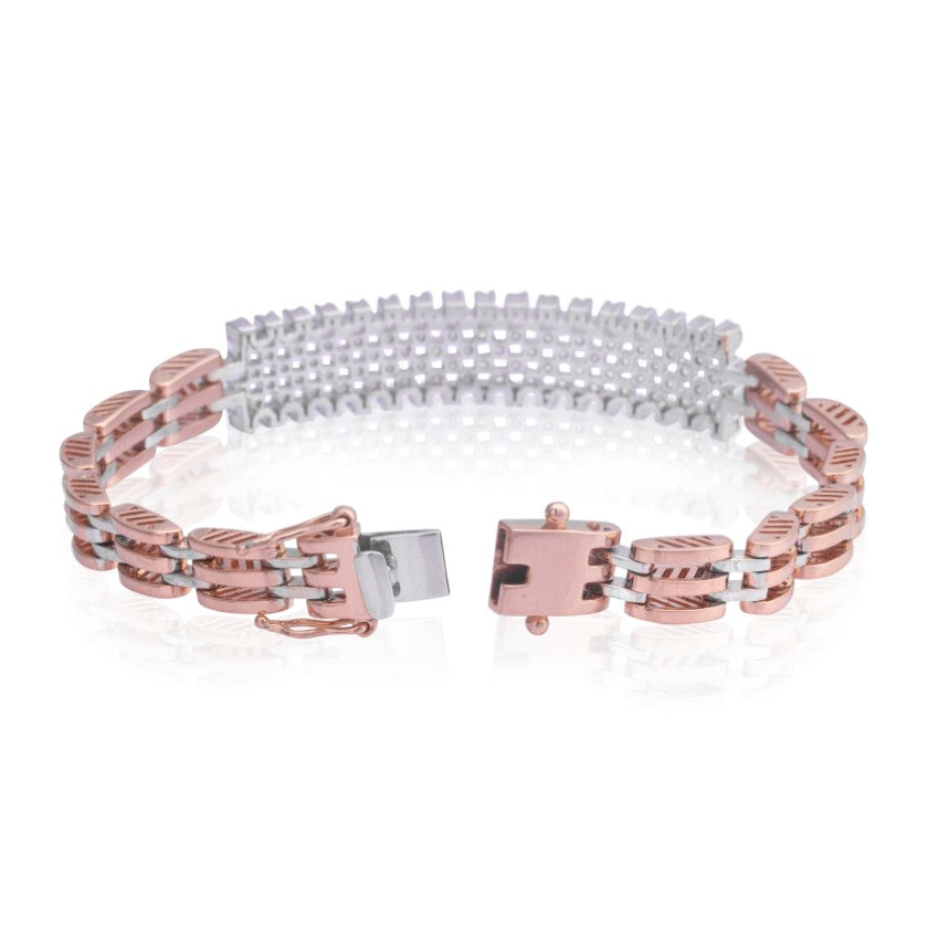 Checkered diamond bracelet