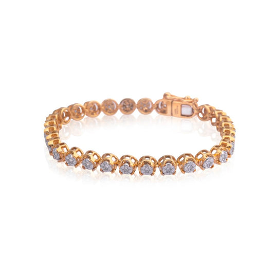 Sterling diamond bracelet