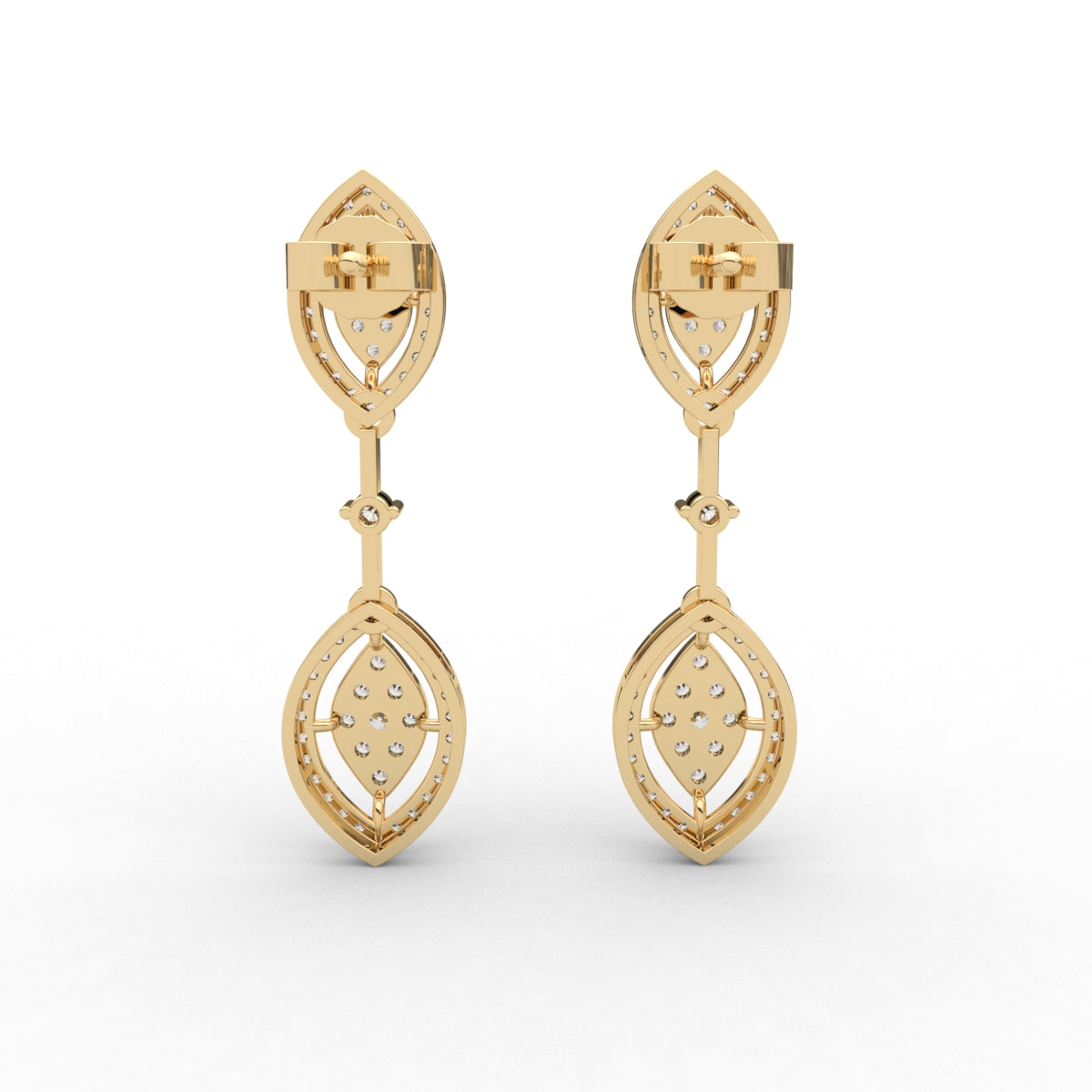 Lavish Diamond Beads Drop Earring