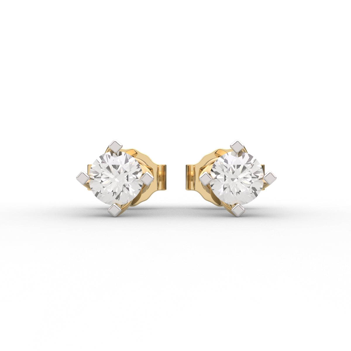 Dazzling Solitaire Earrings