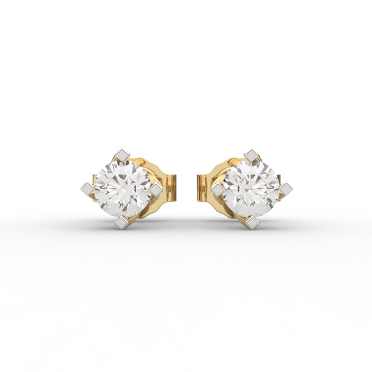 Dazzling Solitaire Earrings