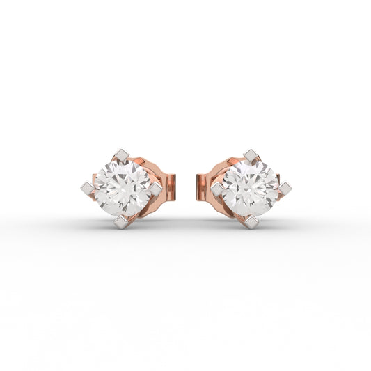 Dazzling Solitaire Earrings