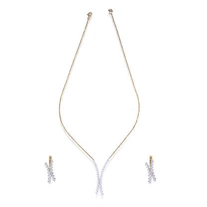 Luminous Diamond Pendant Chain Set