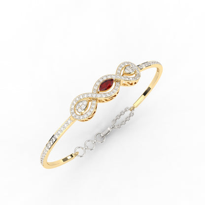 Infinity Ruby Kada Bracelet