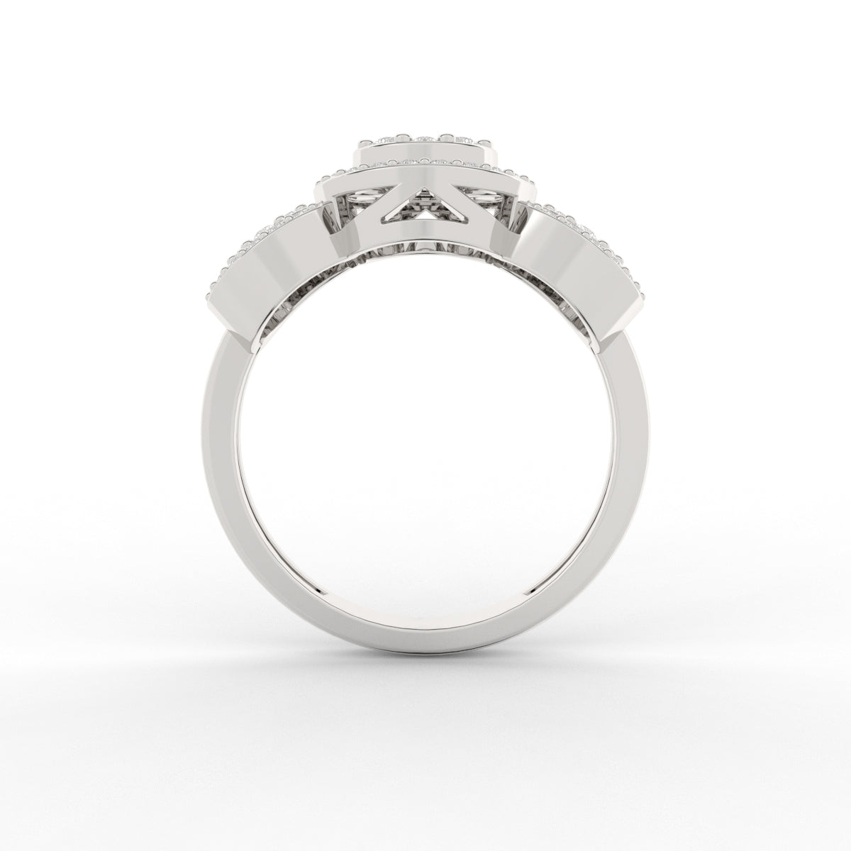 Imperia Round Pave Diamond Ring