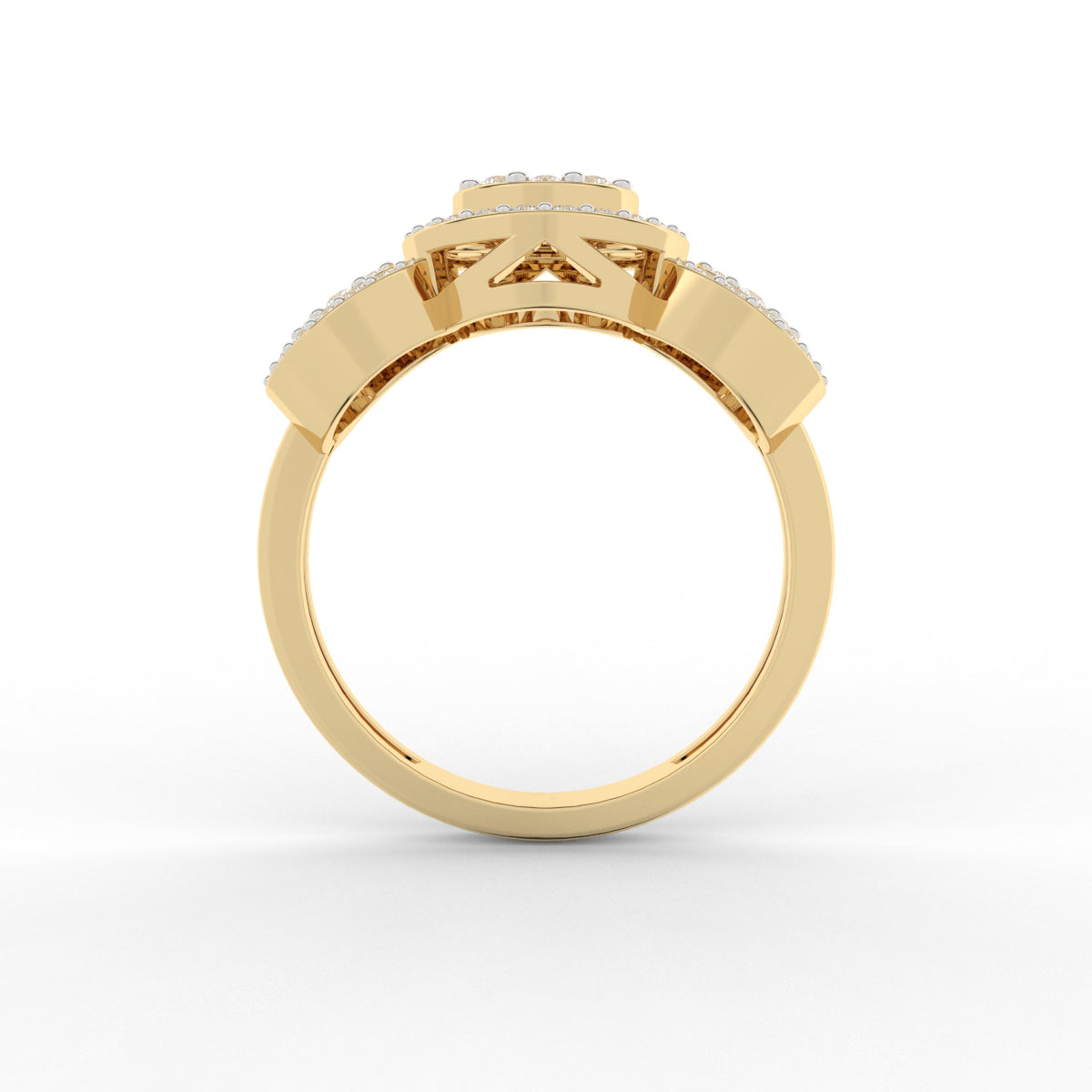 Imperia Round Pave Diamond Ring