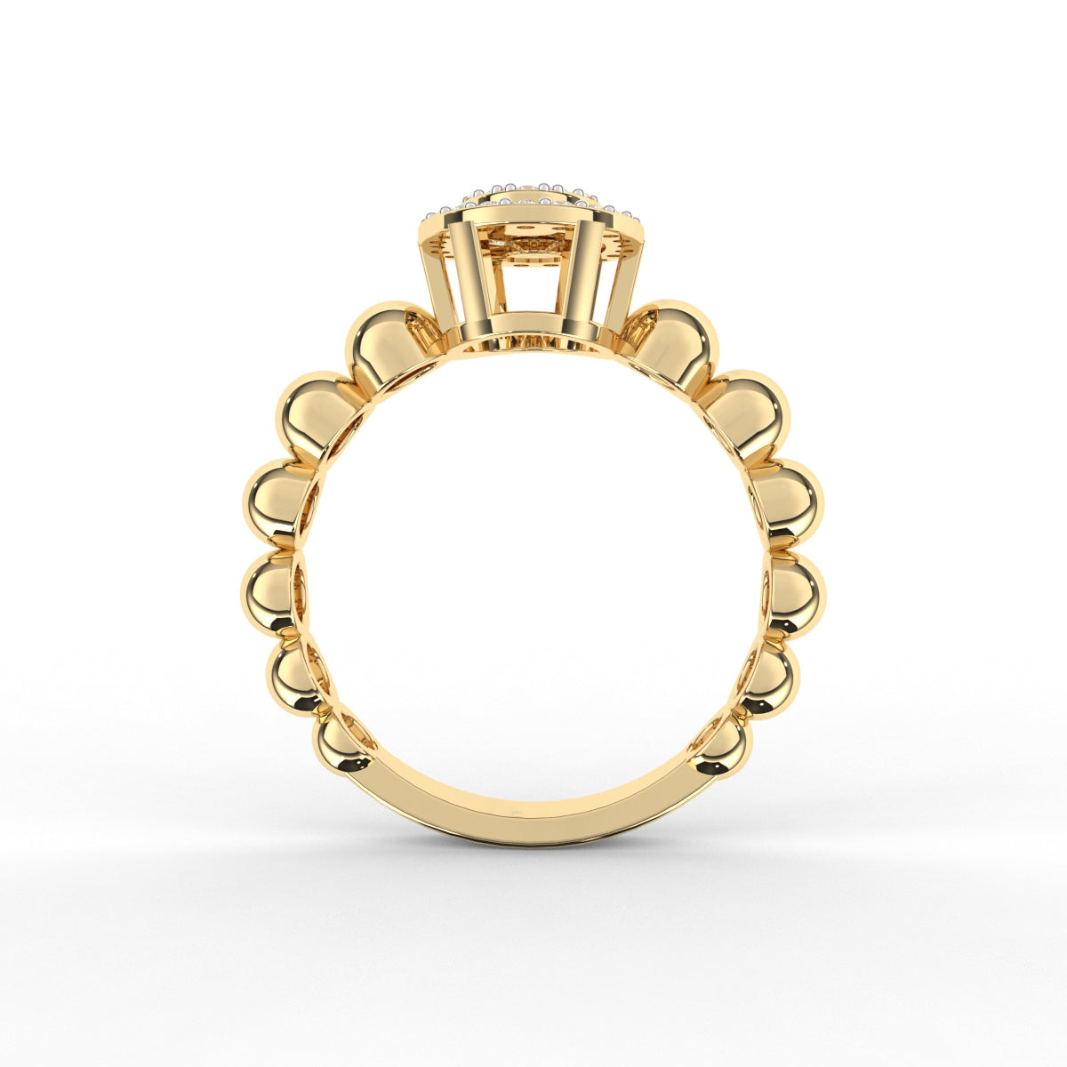 Ball Oval Diamond Ring