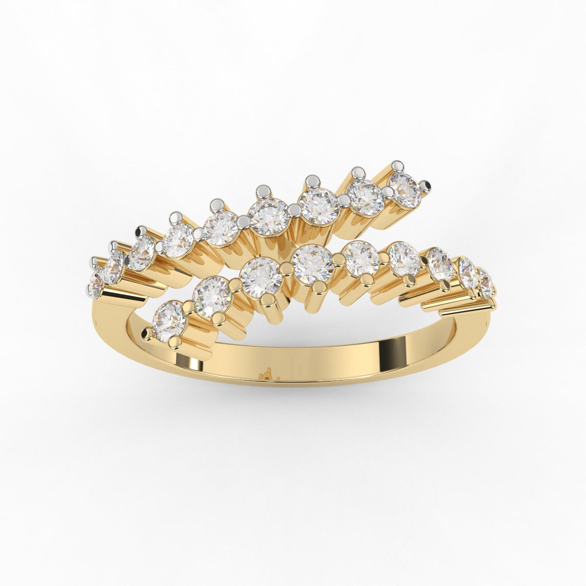 Designer Bypass Diamond Ring
