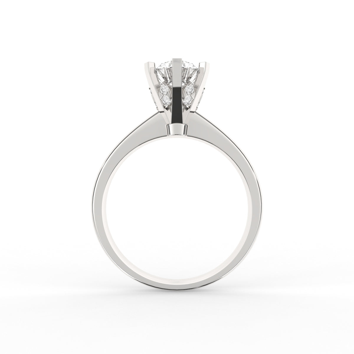 Six Prongs Solitaire Diamond Ring