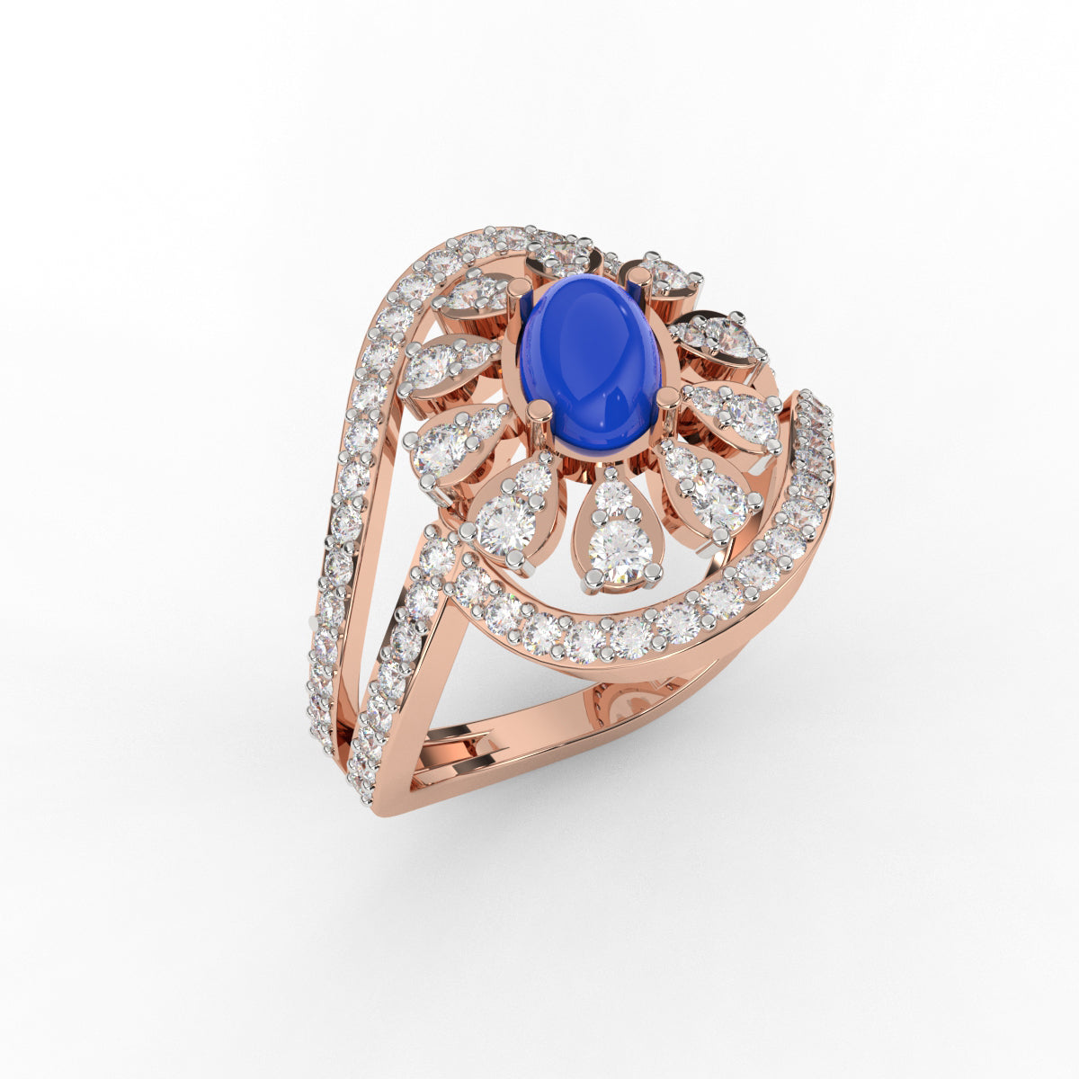 Deco Art Diamond Ring