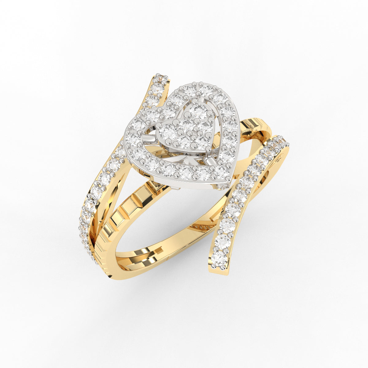 Heart Bypass Diamond Ring