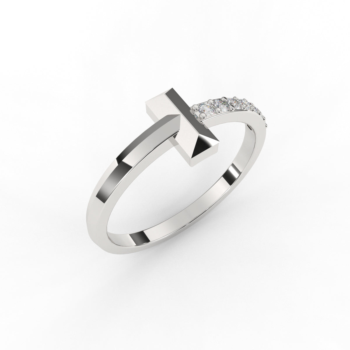 Delicate Diamond Band Ring