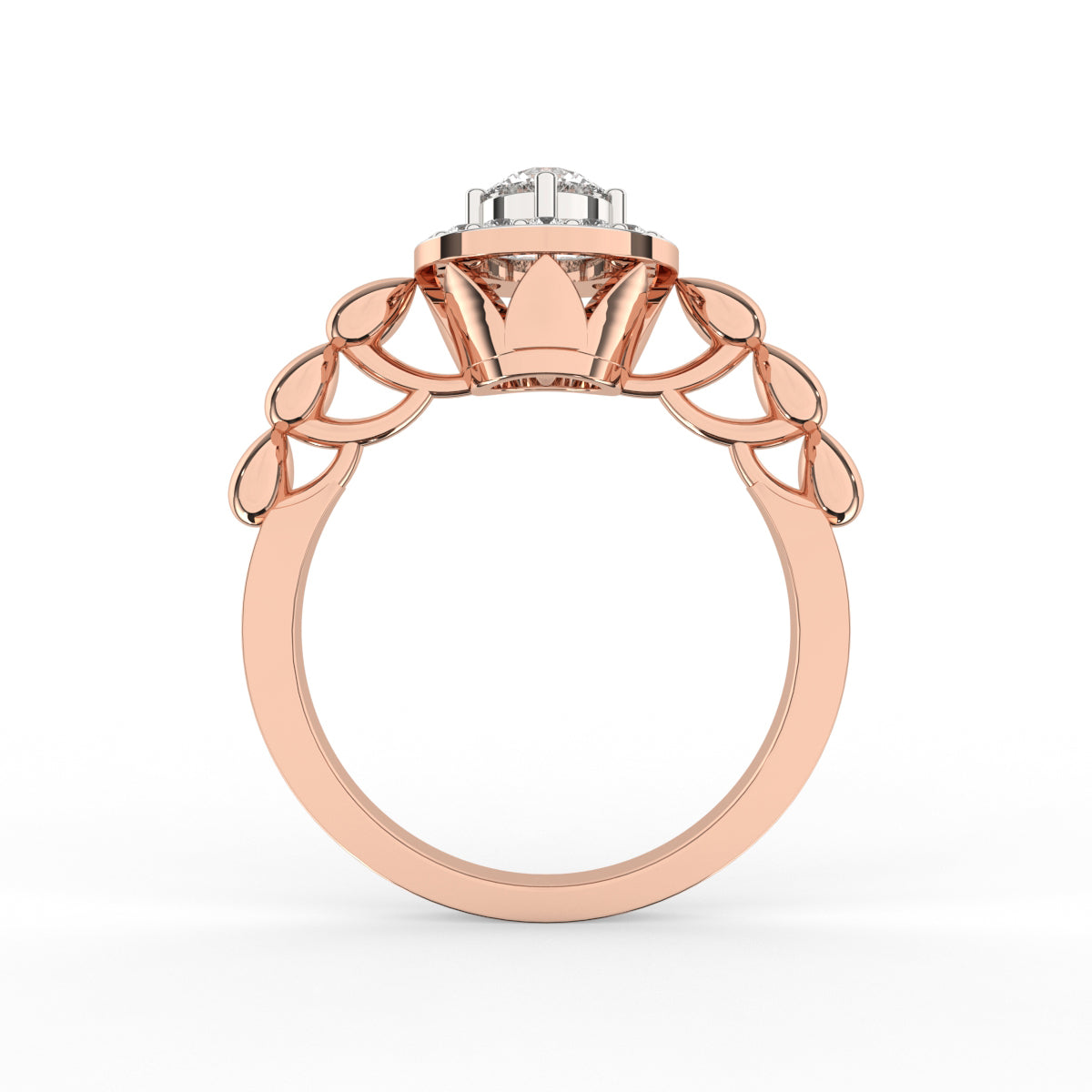 Halo Circular Diamond Ring