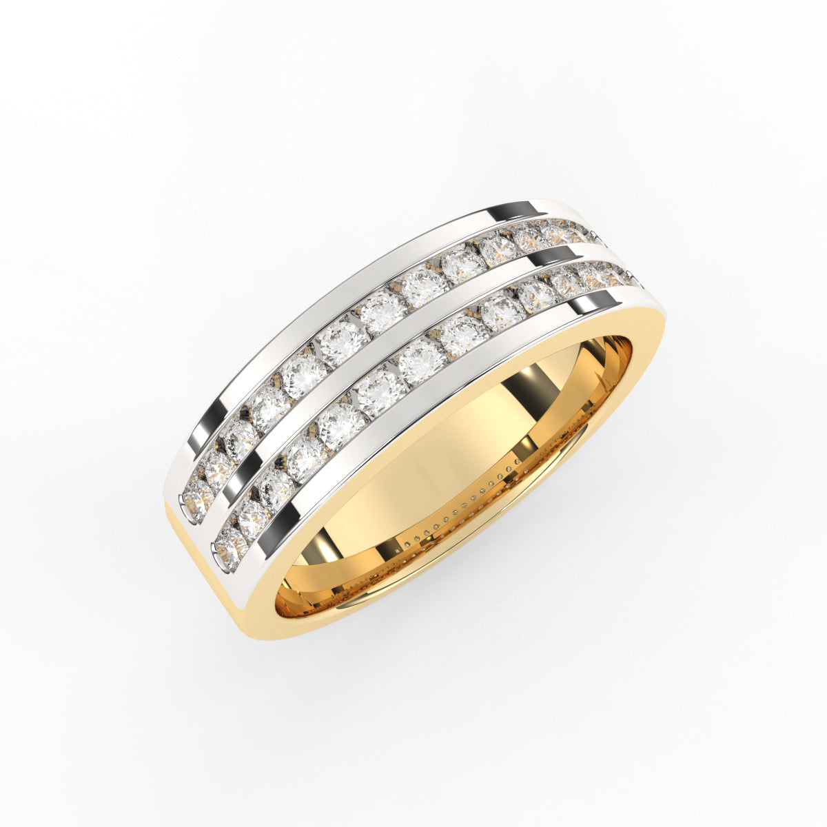 Sparking Band Diamond Ring